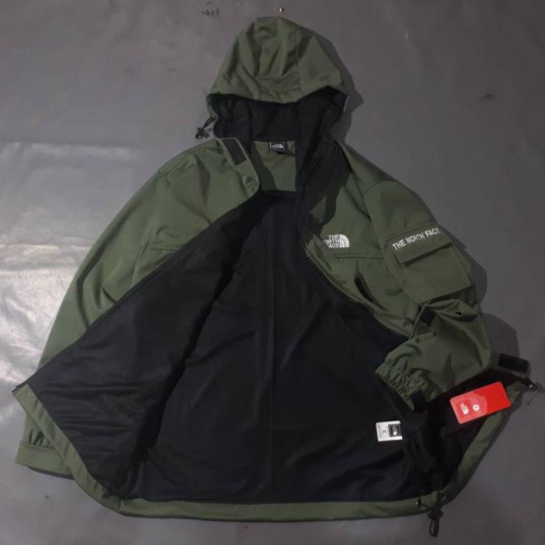 [ Siap Kirim ] The North Face Jaket Waterproof Pakaian Outdor Pria Terkini Original Adventure Tnf Di