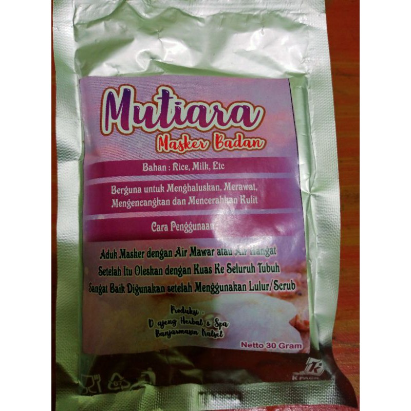 masker badan mutiara