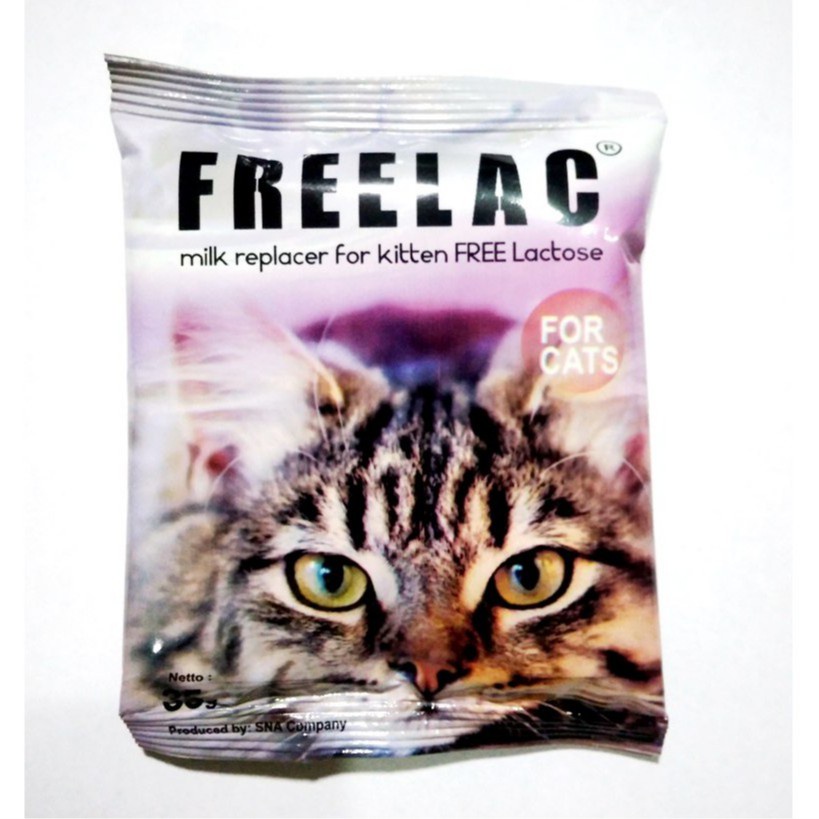Susu Kucing FREELAC 35gr – Pengganti Susu Induk | Susu Anak Kucing & Kucing Dewasa