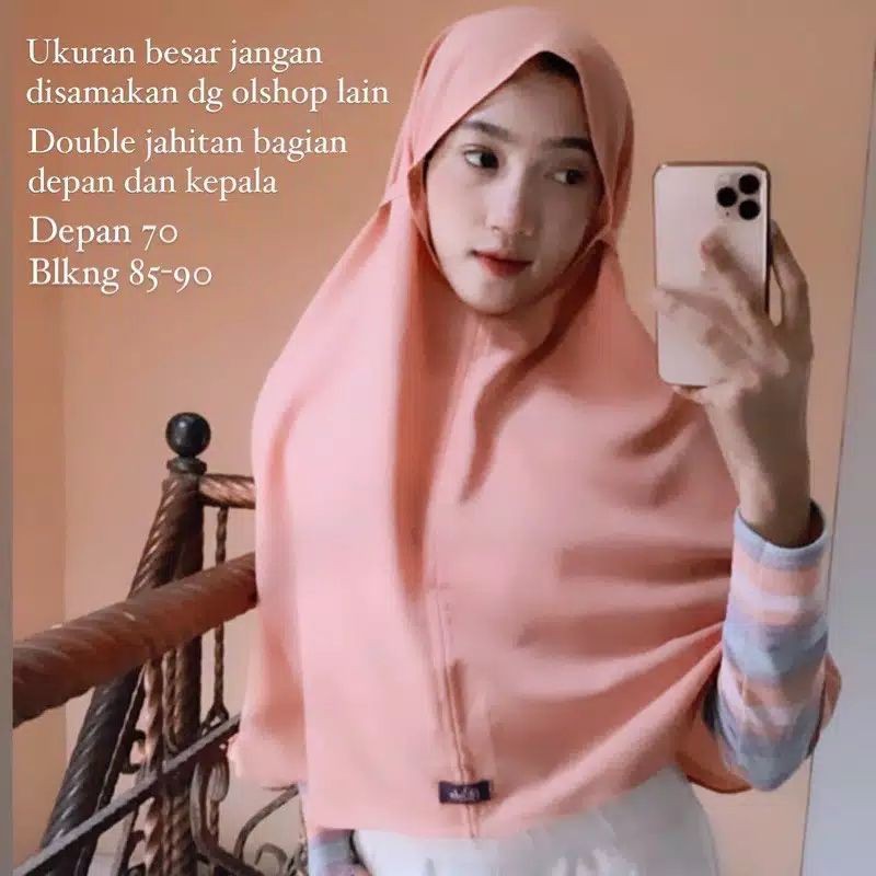 HIJAB LEBIH PANJANG/KERUDUNG BERGO MARYAM DIAMOND(LEBIH PANJANG)
