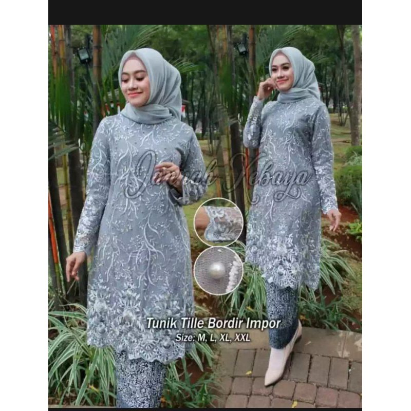 RR kebaya//Kebaya Modern//Setelan Tunik Tile mutiara terbaru harga promo