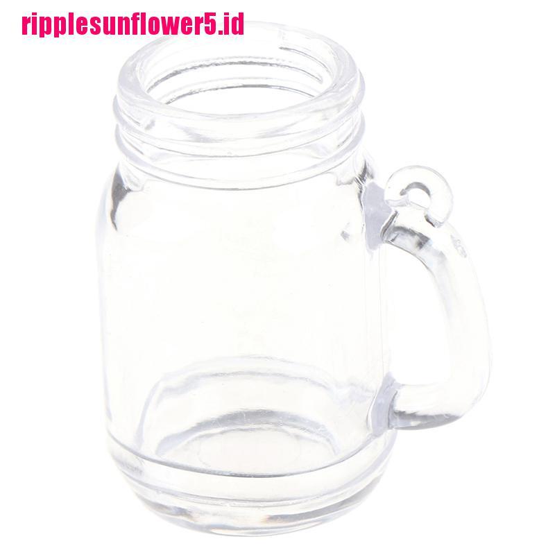 1pc Miniatur Plastik Transparan Skala 1: 12 Untuk Rumah Boneka 1: 6