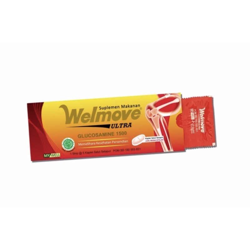 Welmove ultra strip 5 tablet ( pelumas sendi menghilangkan nyeri sendi )