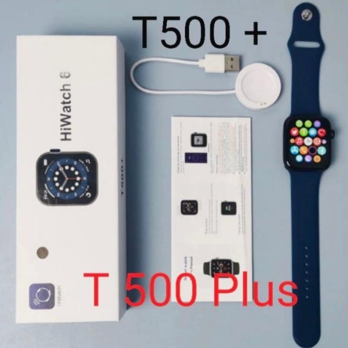 SMARTWATCH T500 Original + Plus Hiwatch Jam Tangan Pria / Wanita