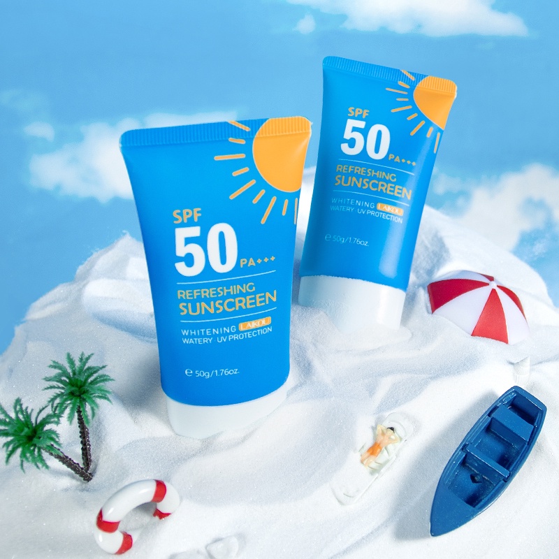 LAIKOU Refreshing Sunscreen UV Protection Sunscreen Pemutih Wajah Body Sunscreen SPF50 PA+++