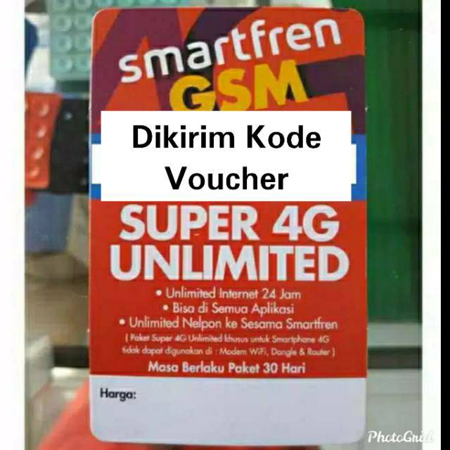 [KIRIM KODE] Voucher kuota Paket data SMARTFREN UNLIMITED