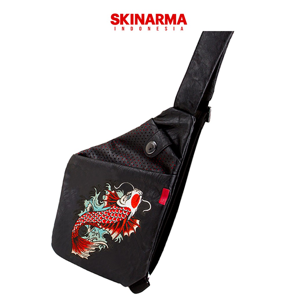 Skinarma - Jet Karp Cross Slinger - Tas Selempang Kulit Pria Wanita Hypebeast - Premium Original