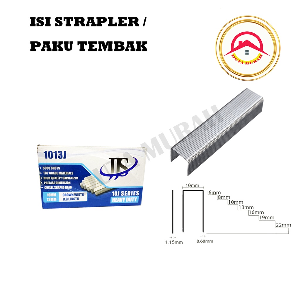 Isi Straples / Isi Strapler Tembak 1013 J Paku tembak( 13mm)