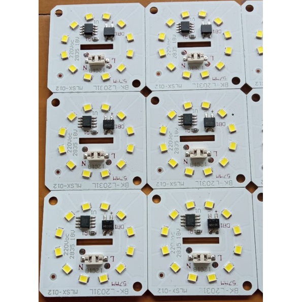 pcb mesin lampu LED 12 WATT LANGSUNG ON