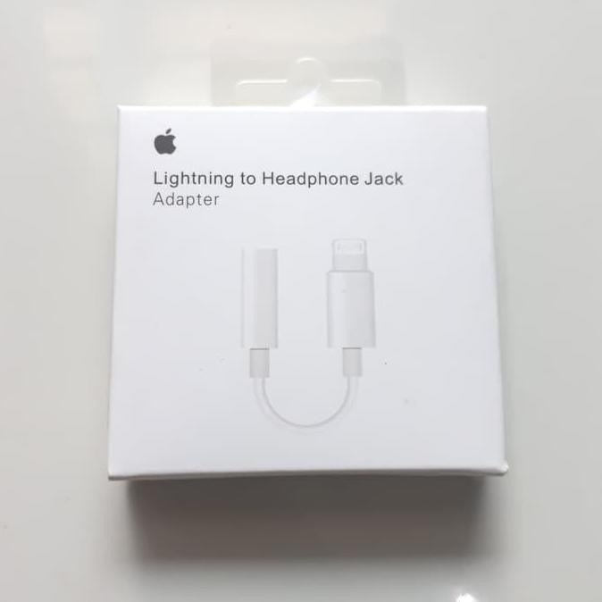 BEST SELLER LIGHTNING IPHONE TO HEADPHONE JACK ADAPTER HEADSET 3.5MM DISKON