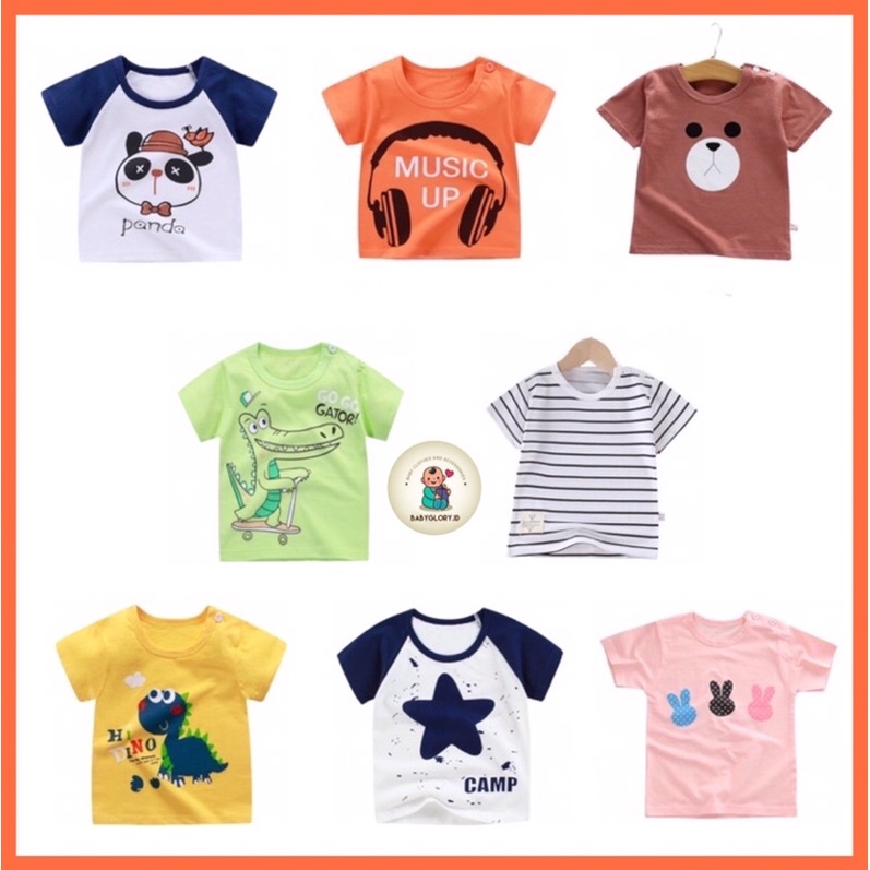 Babyglory.id✨ Kaos Anak Unisex Cowok Cewek / Tshirt Anak / Kaos Import Anak