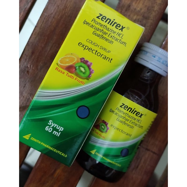 Zenirex Expectorant Sirup / Meredakan batuk berdahak / Alergi