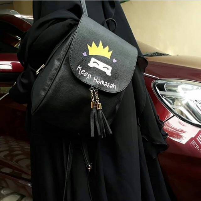 TAS RANSEL NIQAB KEEP HAMASAH TAS MUSLIMAH TAS DAKWAH TAS CADAR TAS NIQOB