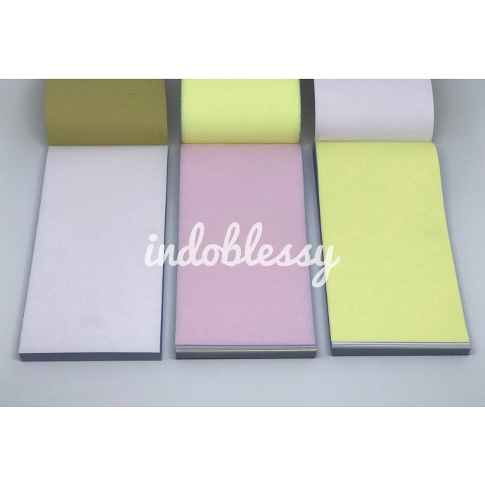 

BUKU NCR POLOS 3 Rangkap ( 3 Ply) Putih, Merah&Kuning ukuran FOLIO KERTAS FOLIO
