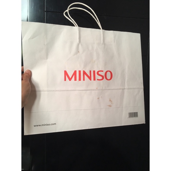 

paper bag miniso gede shopping