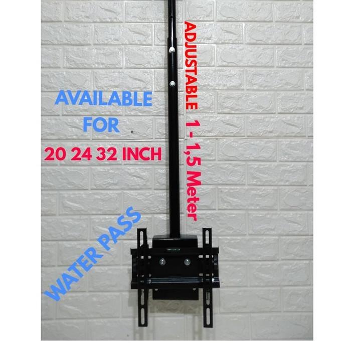 AQ96Z25 BRACKET TV GANTUNG 43 40 32 INCH PLAFON WATER PASS 2 METER DHGF54656E