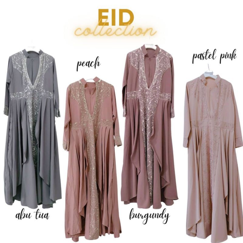 SOIRA asyemtri brukat dress