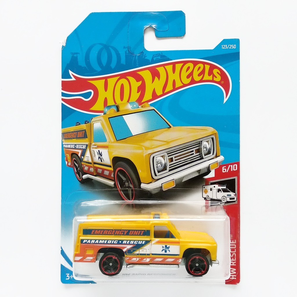 Hot Wheels HW Rapid Responder Kuning HW Rescue Mainan Mobil Hotwheels