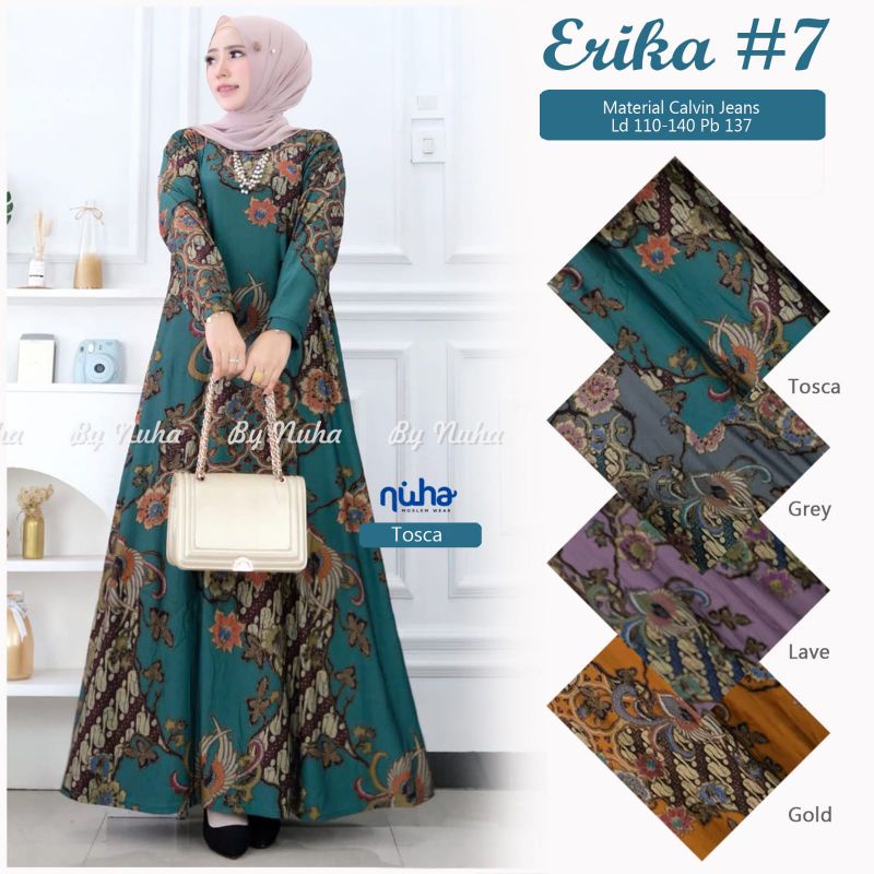 ERIKHA MAXY/GAMIS/DRESS JUMBO BY NUHA NYAMAN BEST SELLER