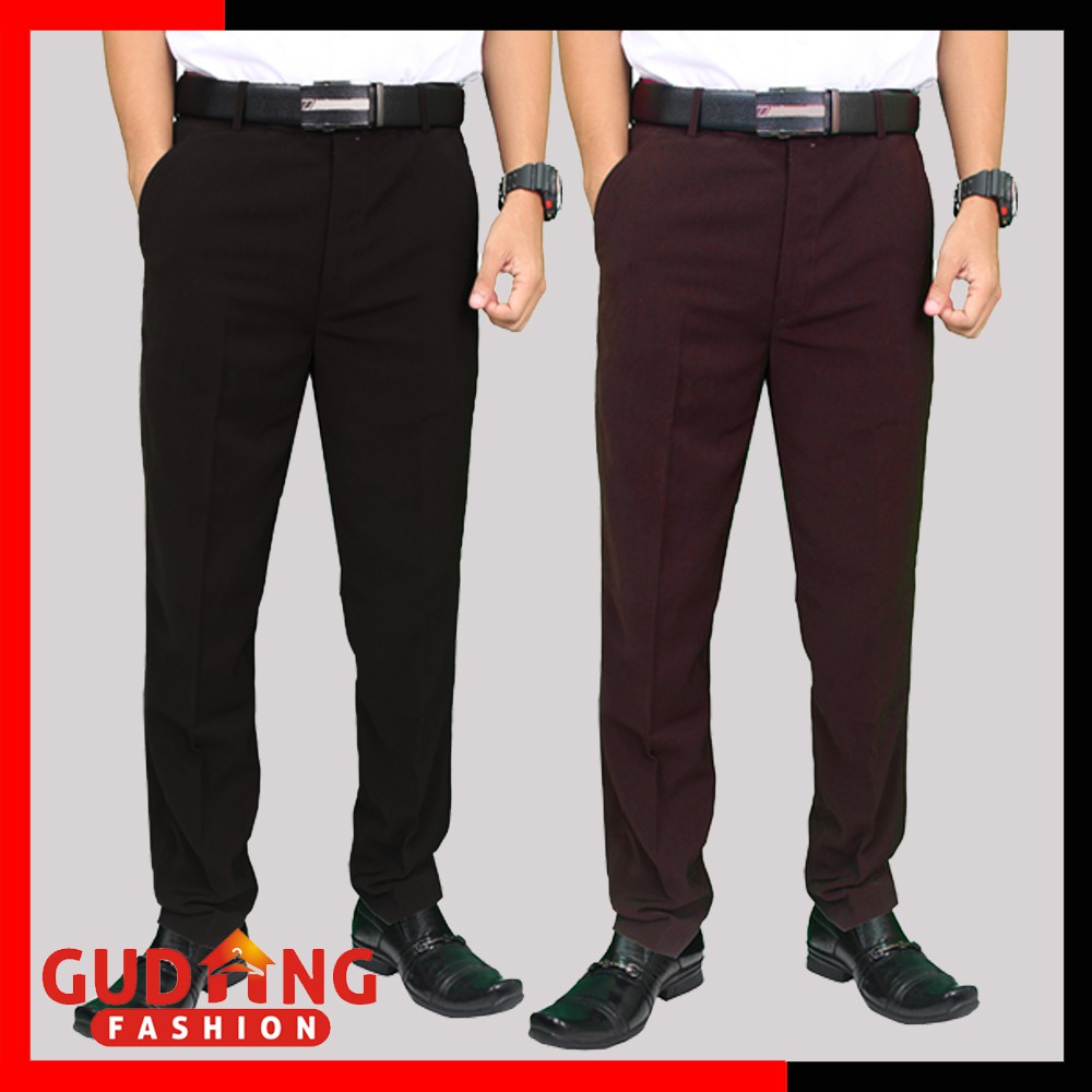 Celana Panjang Bahan / Formal/ Kerja / Kantor Reguler Fit (COMB)