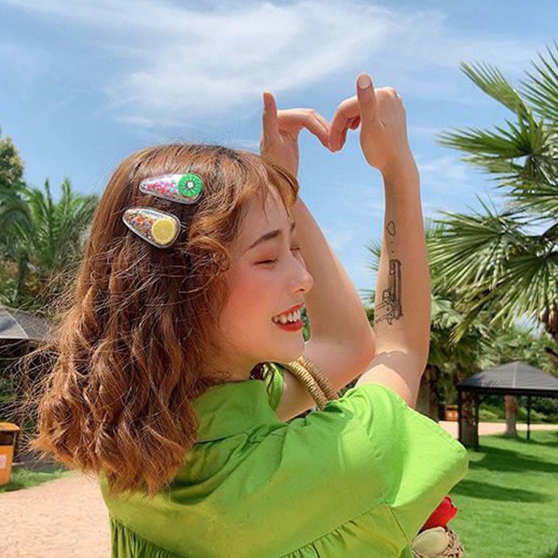 Set Jepit Rambut Anak Perempuan Motif Buah Gaya Korea / HairClip Anak Motif Buah Lucu