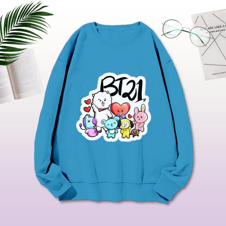 Sweater BTS-Sweater Lengan Panjang BT21 TTDD