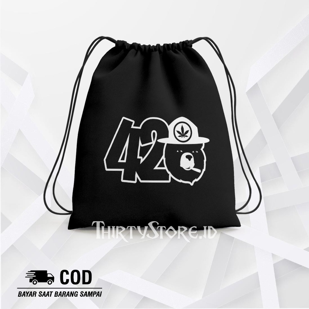 Tas Serut String Bag 420 - Drawstring Bag Waterproof | Thirty Store.Id