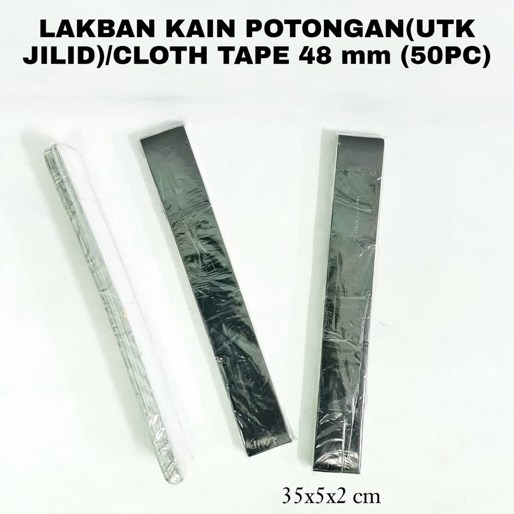 

SOS Lakban Kain Potongan 48mm (Utk Jilid) / Cloth Tape (50pc)