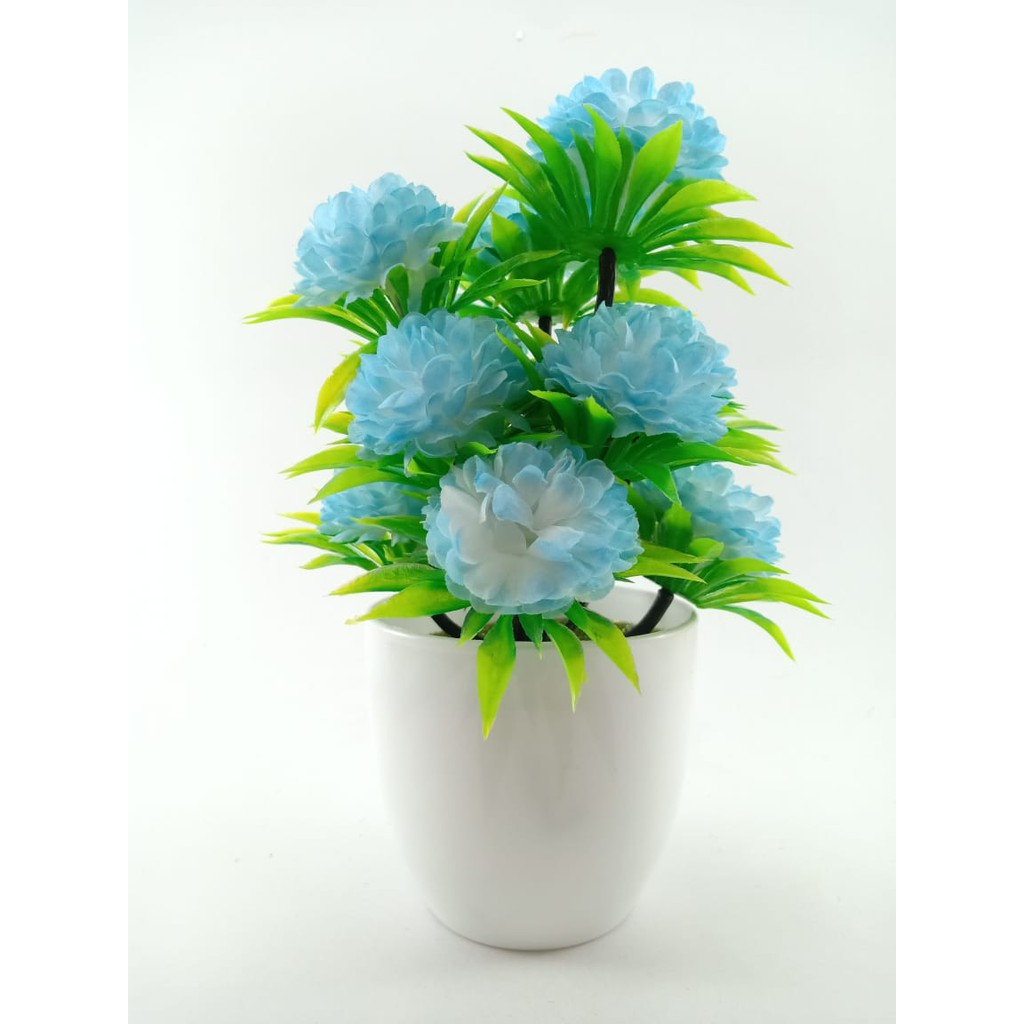 COD BUNGA PLASTIK BUNGA PAJANGAN IMITASI BUNGA ARTIFISIAL BUNGA DANDELION TANAMAN HIAS BP8841-BIRU