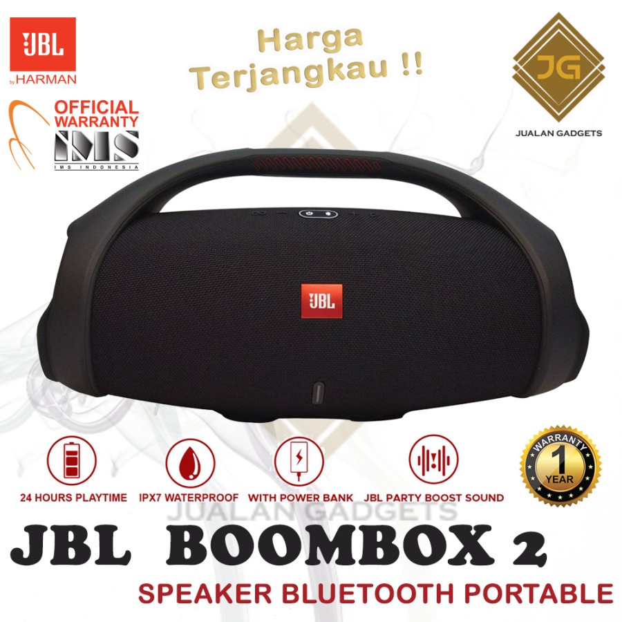 JBL Boombox 2 Portable Bluetooth Speaker with Massive Sound RESMI IMS