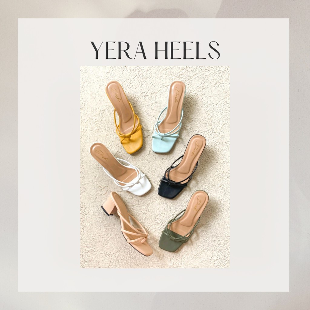 Sandal Hak Tahu Wanita YERA Heels 5cm Hak Tali-1