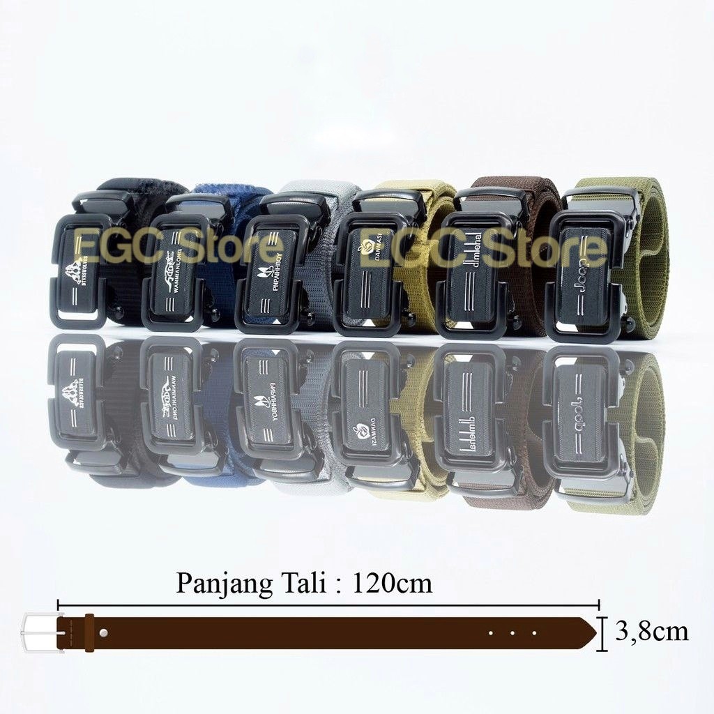 PROMO BEST SELLER ! IKAT PINGGANG PRIA/SABUK PRIA/BELT NYLON CANVAS KEPALA BESI - MC-CCA-40