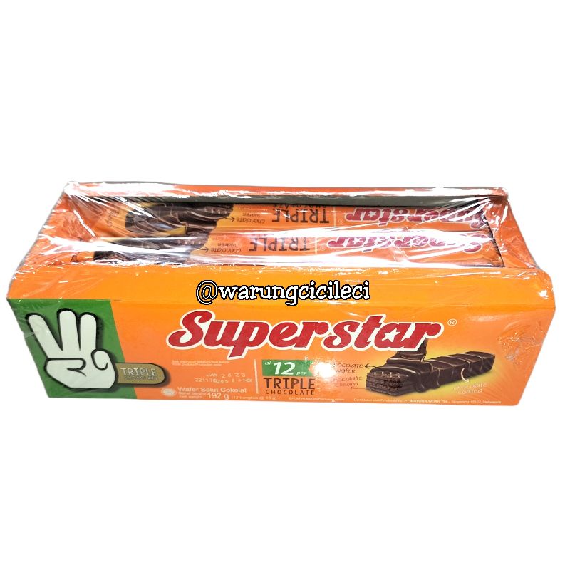 

SUPERSTAR TRIPLE CHOCOLATE BOX 16g x 12 pcs
