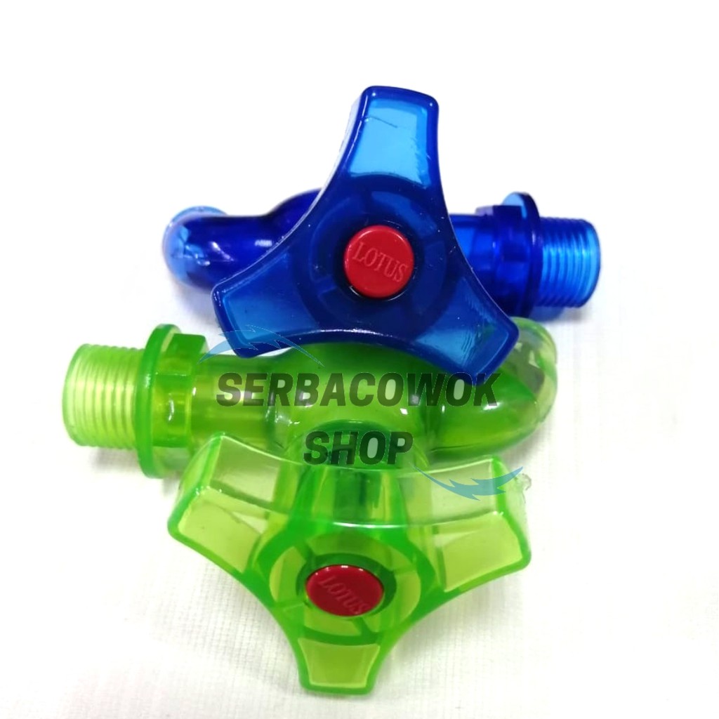Kran Tembok Air PVC Kran Air Plastik Setengah Inch Inci Model Segitiga Bahan Transparan Solid Tebal