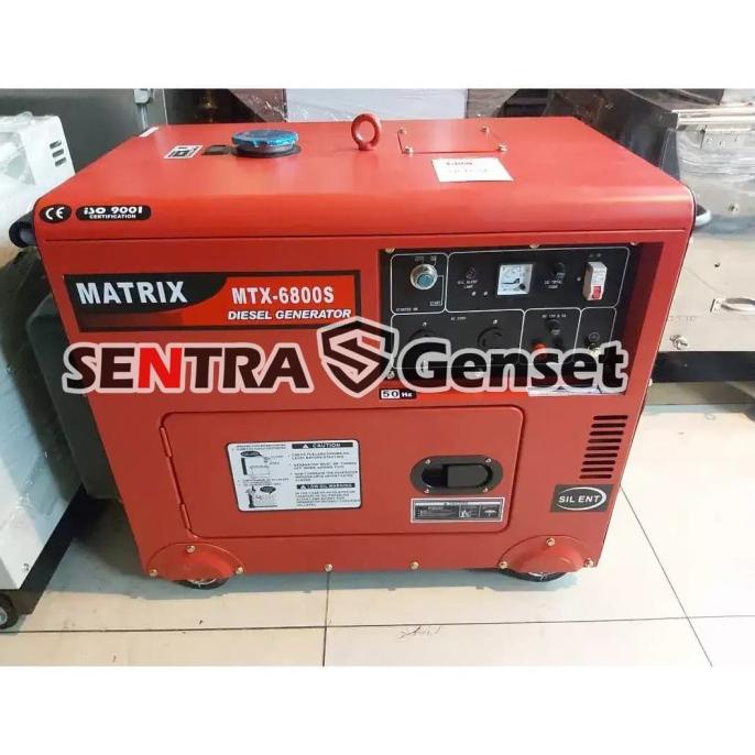 Genset solar silent diesel 5000 watt. Matrix MT6800S terlaris