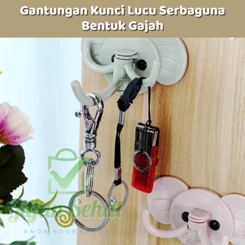 Gantungan Kunci Lucu Serbaguna Bentuk Gajah