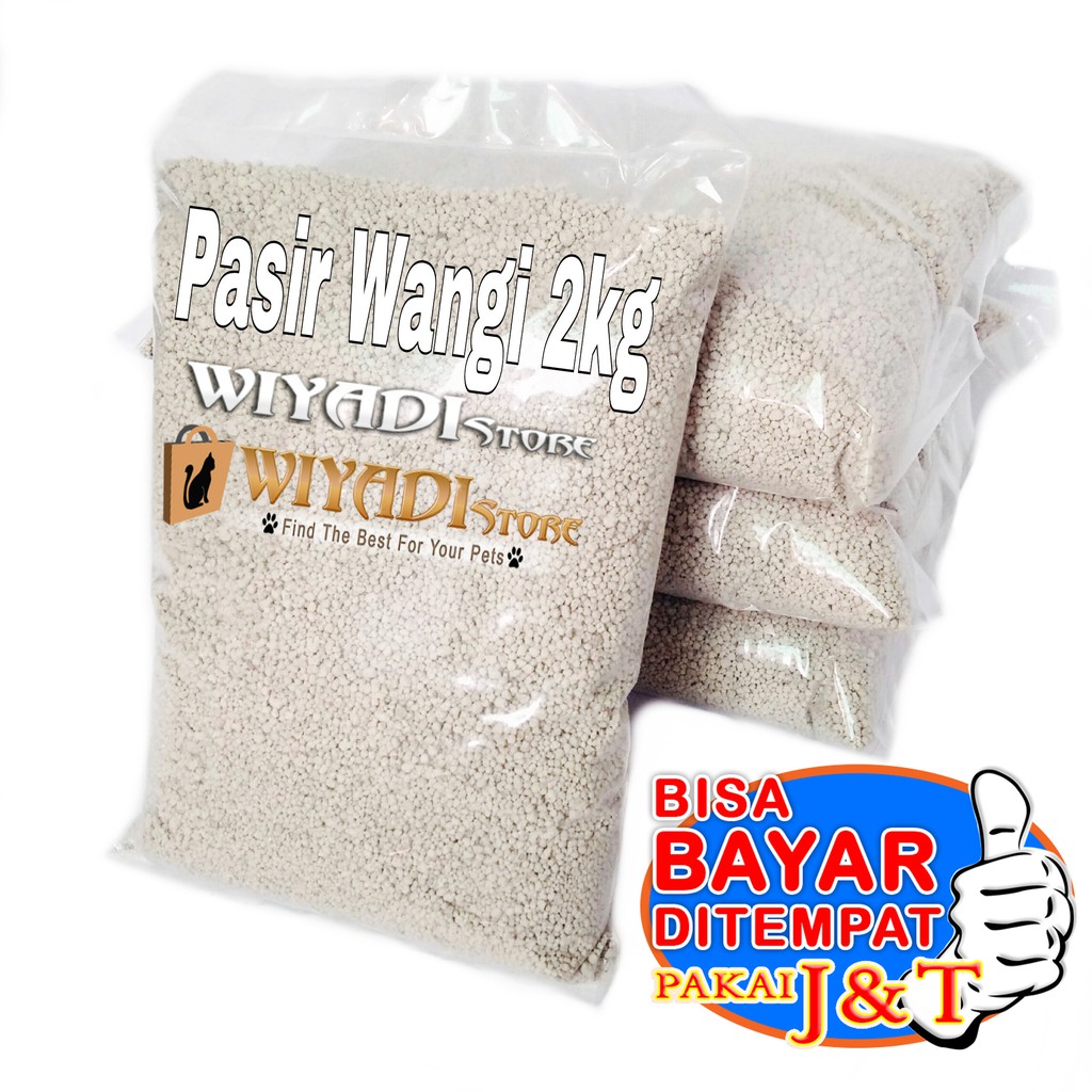 Pasir Kucing Gumpal Wangi [Re-Pack 2kg] penghilang Bau Dengan Aroma Yang Enak