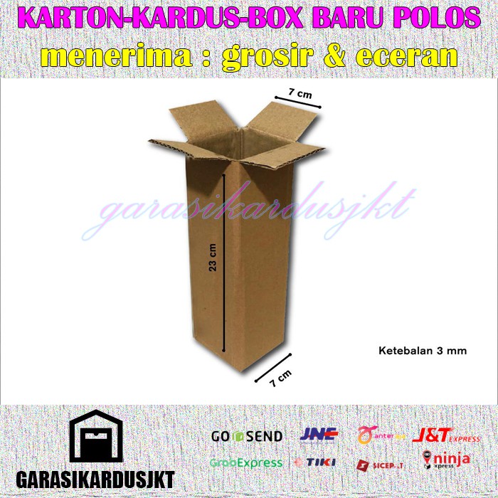 

KARDUS | BOX | KARTON PACKING ( 7 x 7 x 23 ) POLOS BARU