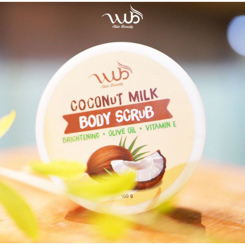 WUB SKIN BEAUTY BODY SCRUB COCONUT MILK 100GR