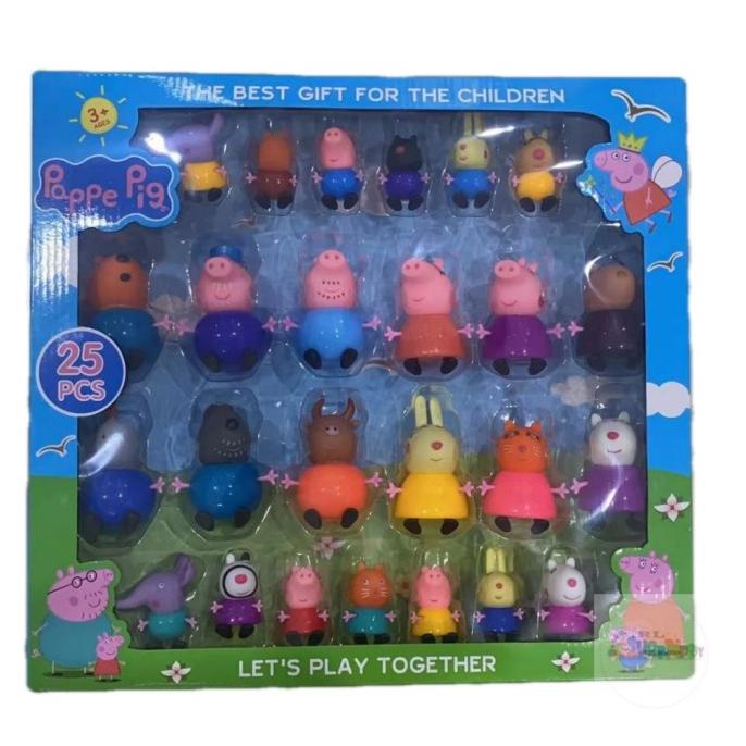 Mainan anak Peppa Pig Family Keluarga Peppa Pig Figure set lengkap