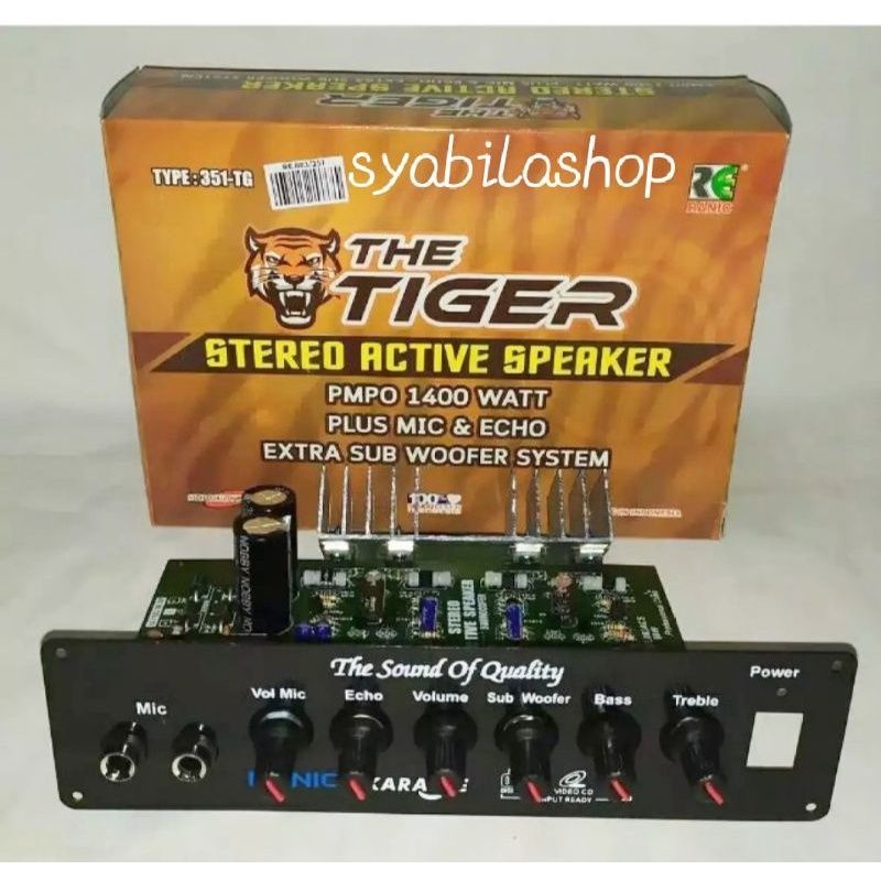 Kit Tiger Power Amplifier Speaker Aktif Karaoke