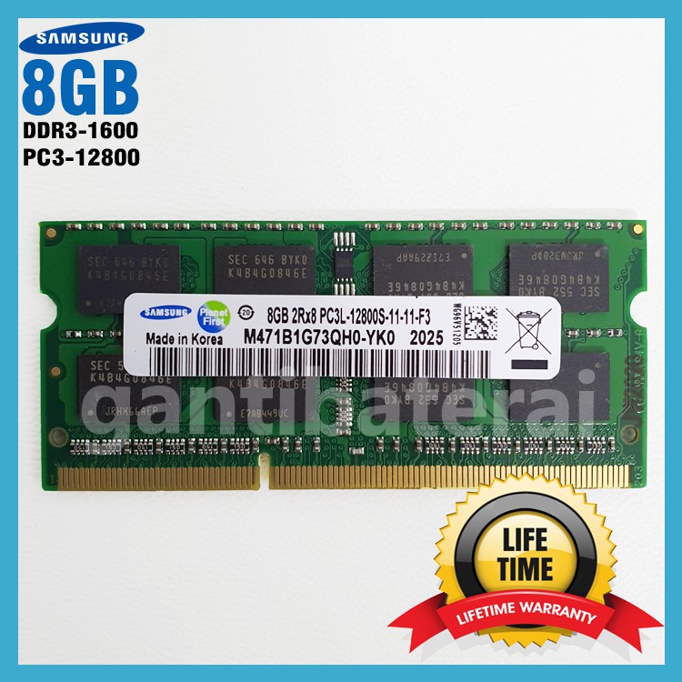 Ram Laptop Dell SODIMM DDR3L 8GB PC3L-12800s 1600 Mhz New