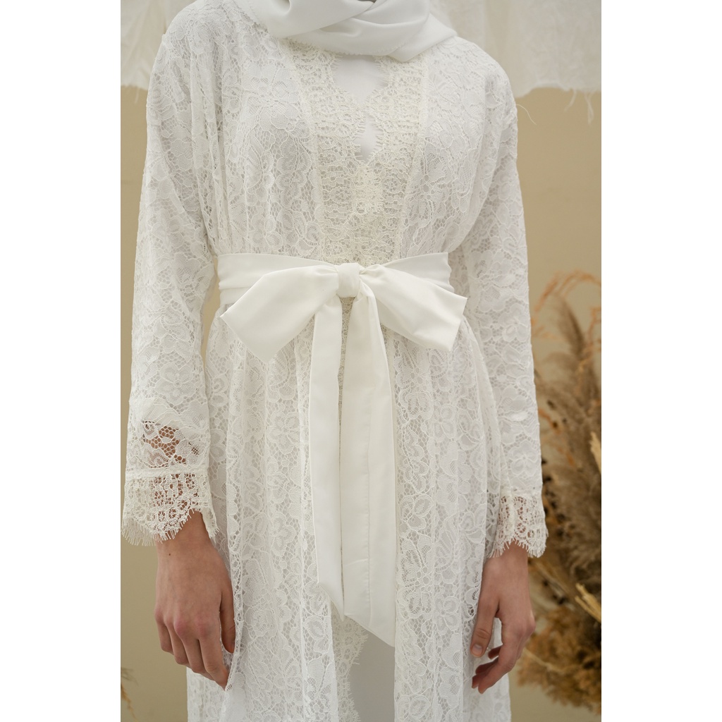 Whitney Robe -KIMONO PENGANTIN BROKAT PANJANG WEDDING ROBE KIMONO BRIDE