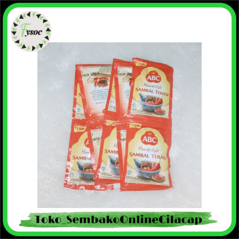 [30gr] SAMBAL TERASI ABC | TERASI ULEG SACHET RP 1.500,- | SAMBAL TRASI