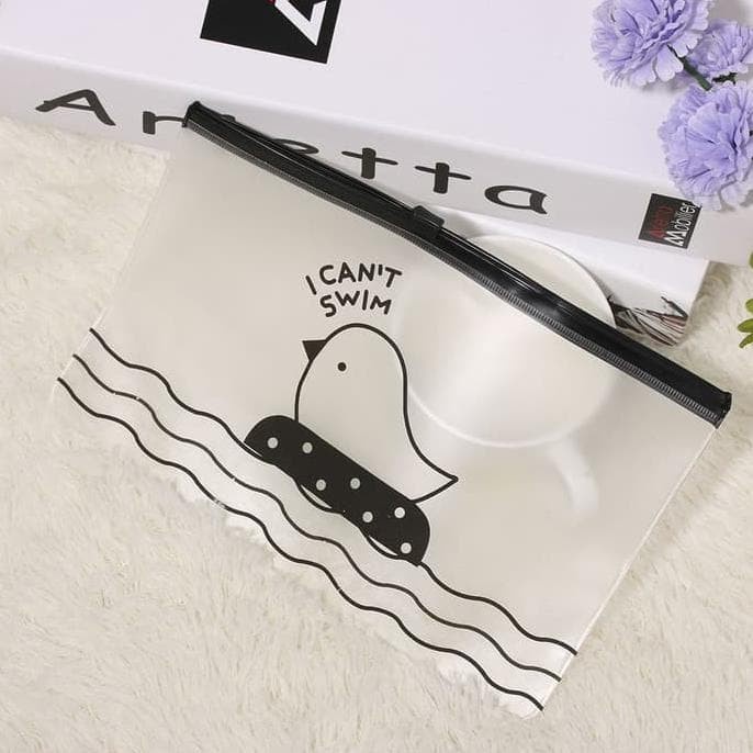 Pouch Zipper Bag Pouch Traveling I Cant Swim Pouch Travel Pouch Multifungsi Pouch Kosmetik