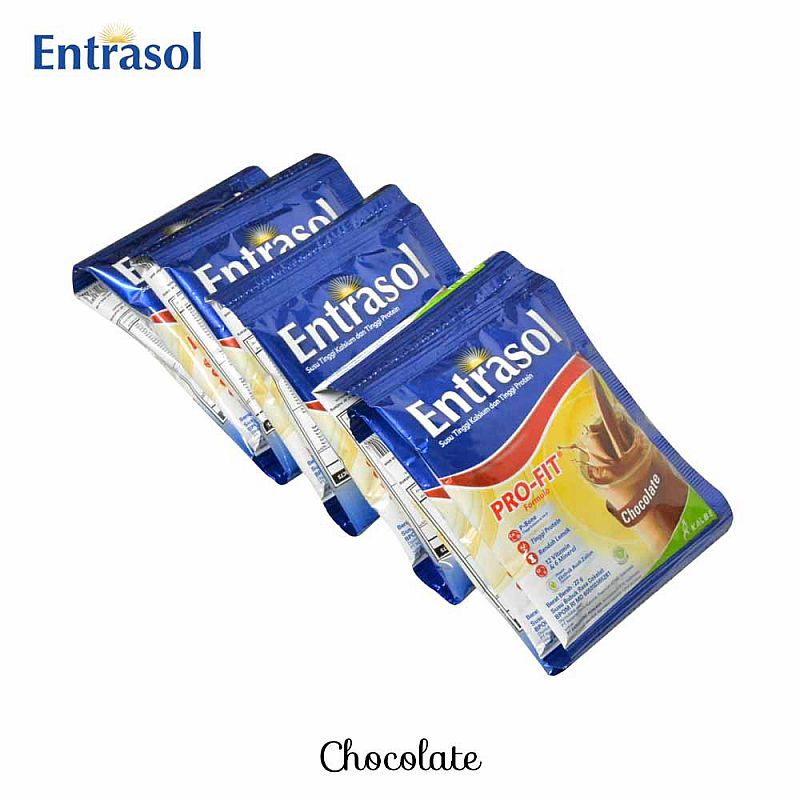 Entrasol Sachet 10s x 21gr (Kemasan Renceng) Vanila / Coklat