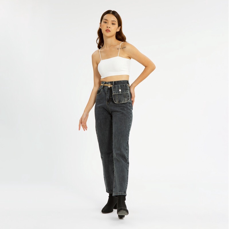 VIERLIN - Jeans 670 - HIGHWAIST JEANS BOYFRIEND