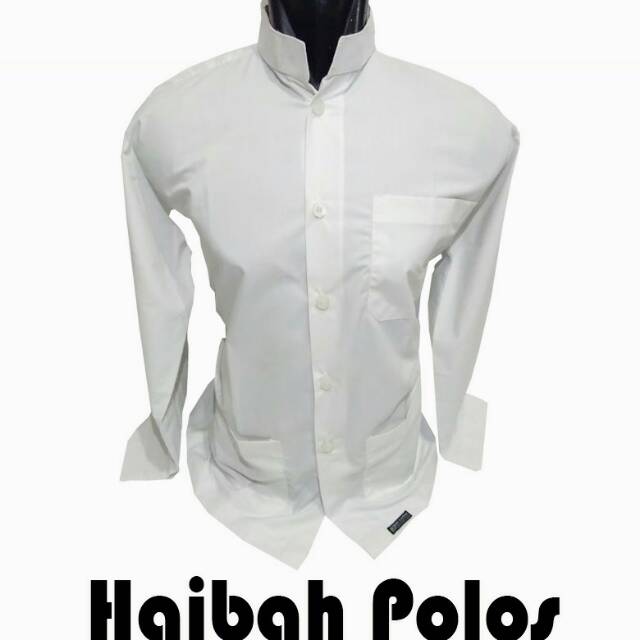 Baju Koko Habaib Warna Putih Polos Fashion Muslim Habaib By Hamdalah
