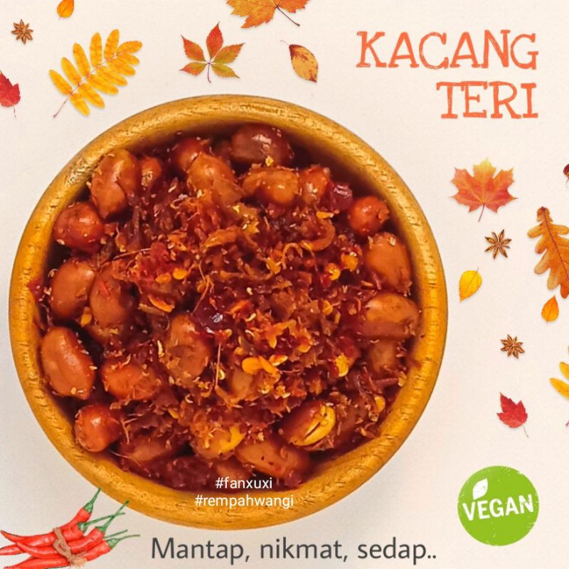 

KACANG TERI VEGAN + VEGETARIAN + Rempah Wangi