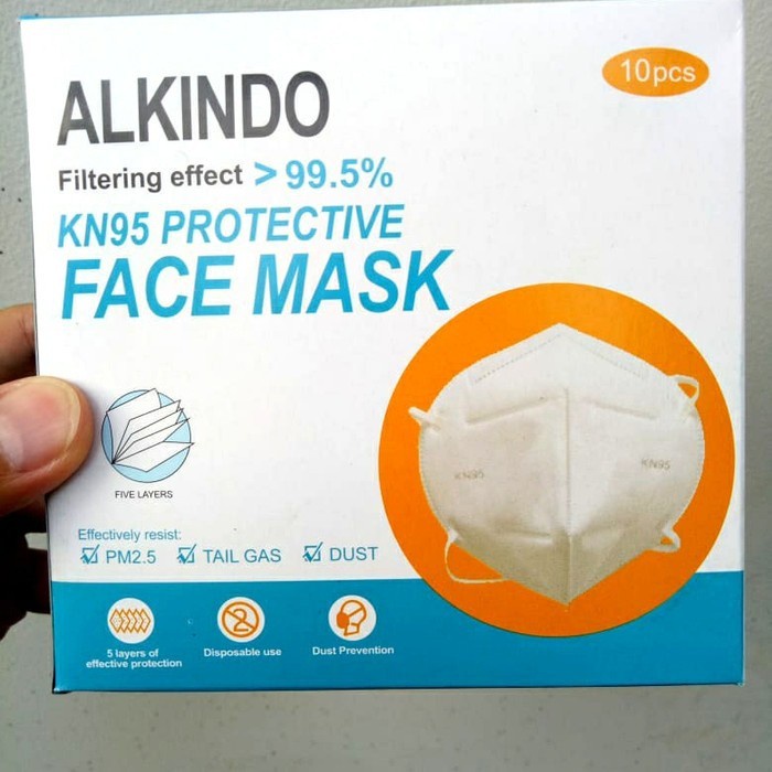 MASKER KN95 ALKINDO 5PLY ORIGINAL 10 PCS ( 1 BOX )